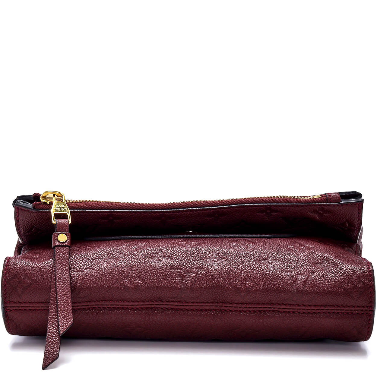 Louis Vuitton - Burgundy Monogram Empreinte Leather Petillante Clutch